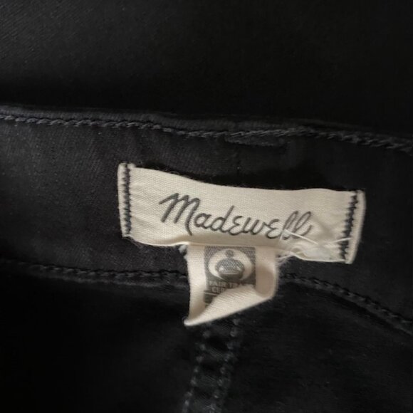 Madewell Women’s Curvy High-Rise Skinny Jeans Size 31 Black Wash Stretch Denim - Picture 12 of 12